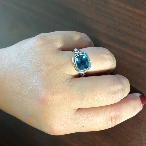 David Yurman Noblesse Hampton Blue Sz. 6.5 - Picture 6 of 7